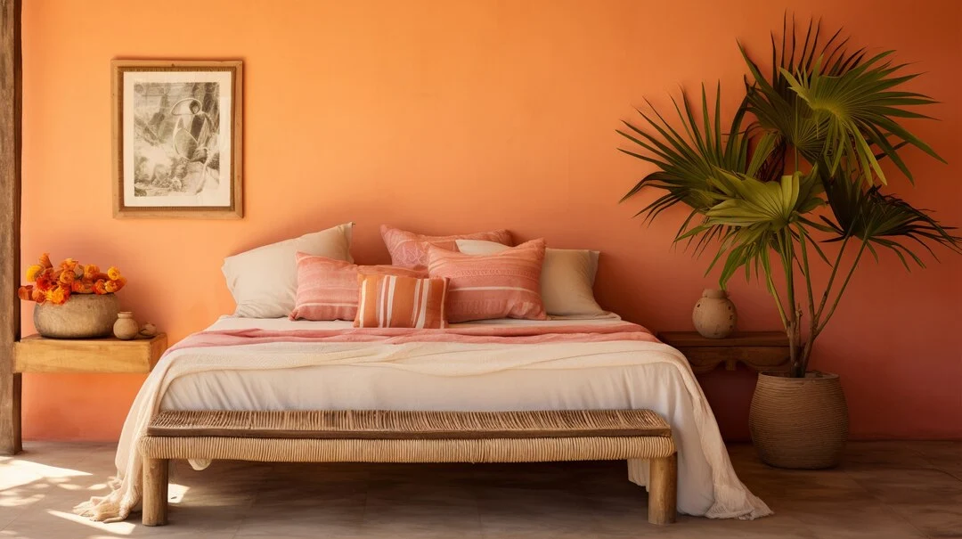 Bed Bedroom Decorated with Brazilian Folklore