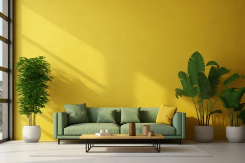 Sofa Living Room Decorated with Brazilian Folklore